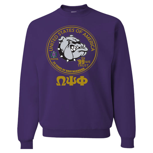 Purple 99 anniversary sweatshirt